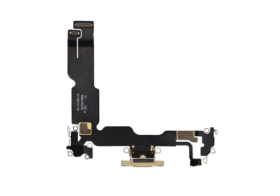 Charging Port for iPhone 15 Plus (Purple)-Yellow Charging Port for iPhone 15 Plus (Purple)-Yellow